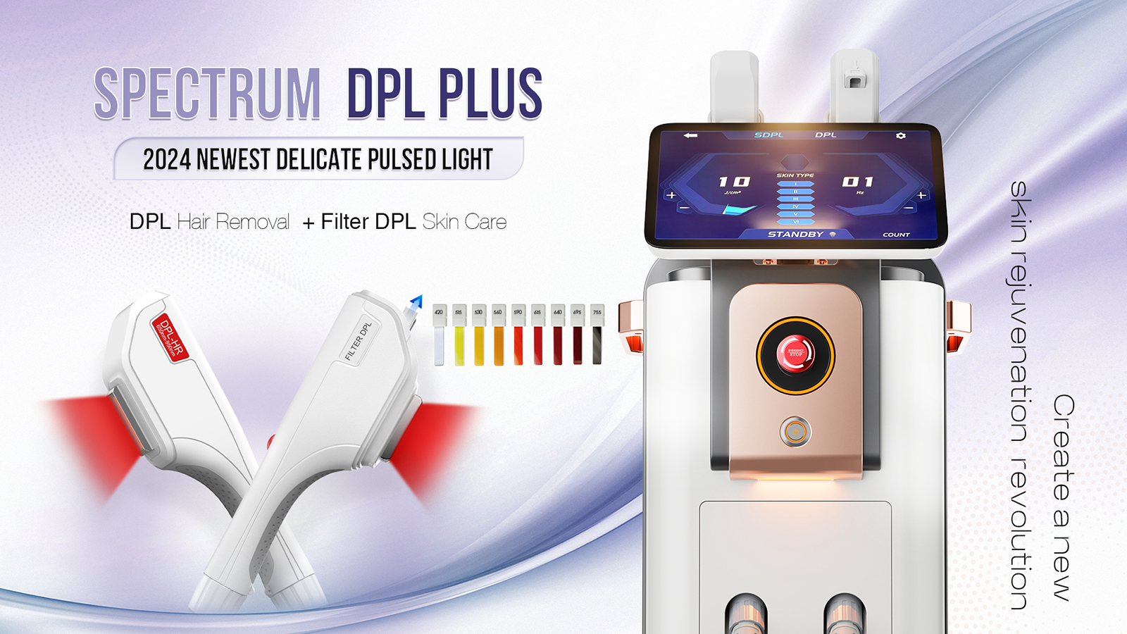 Máy Triệt Lông Spectrum DPL – Công nghệ ánh sáng xung thế hệ mới