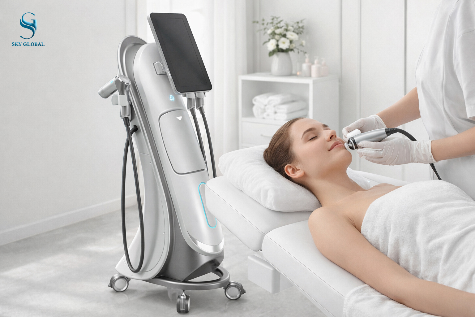 Máy RF PatrixR thiết kế tinh gọn giúp tối ưu không gian và tiết kiệm chi phí đầu tư cho Spa