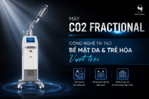Máy CO2 Fractional công nghệ laser tái tạo bề mặt da, điều trị sẹo rỗ và trẻ hóa da cho spa, thẩm mỹ viện